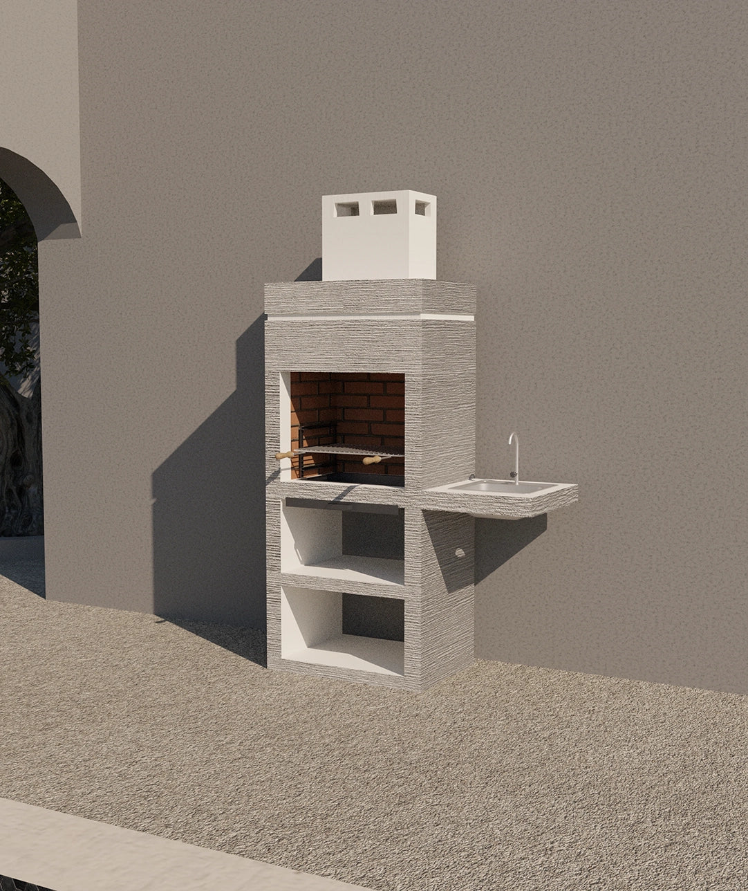 Urban Barbecue 431 – aus Kunststein mit Seitenablage