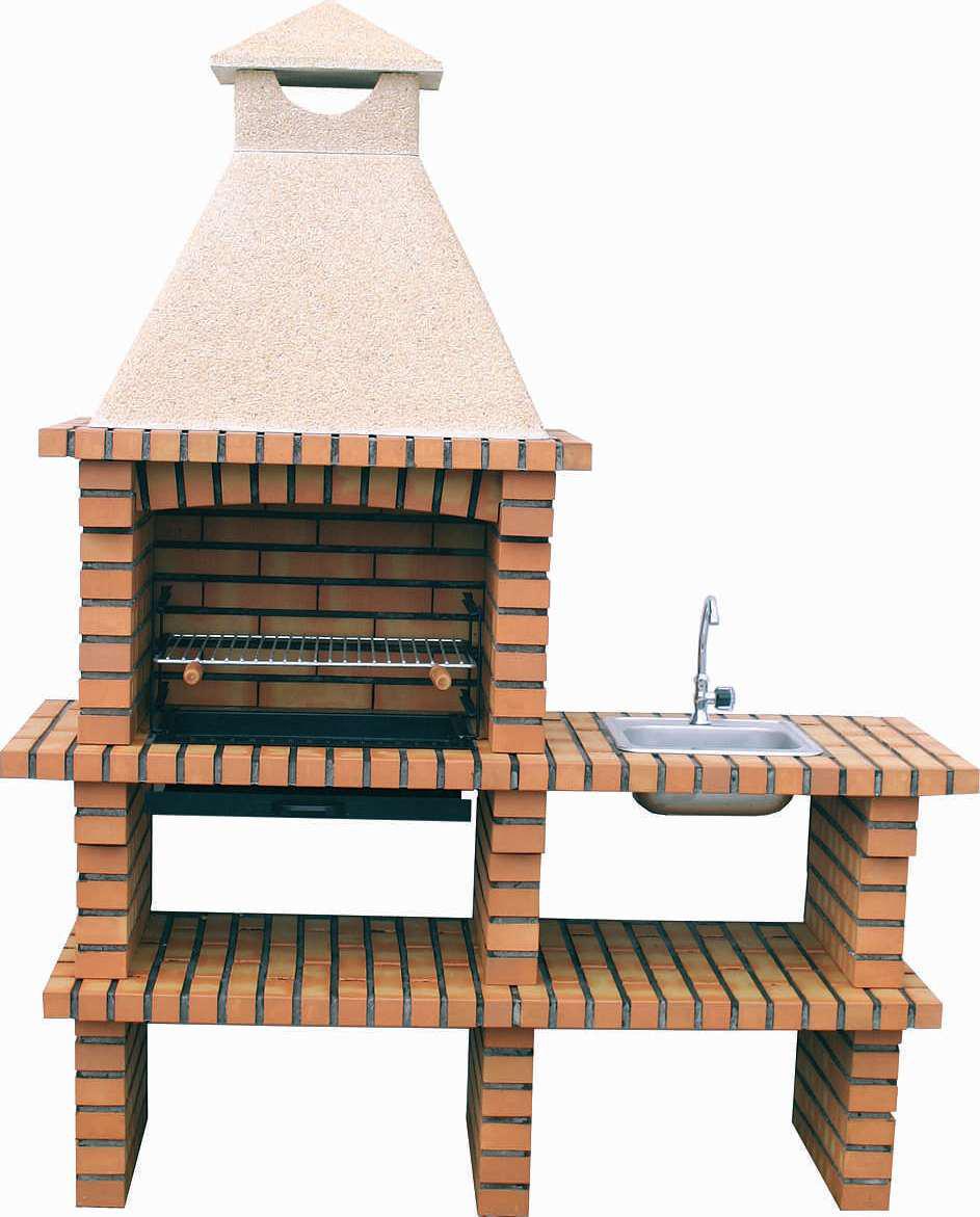 TerraCotto Ziegel-Grill 141 – Mit separatem Spülmodul