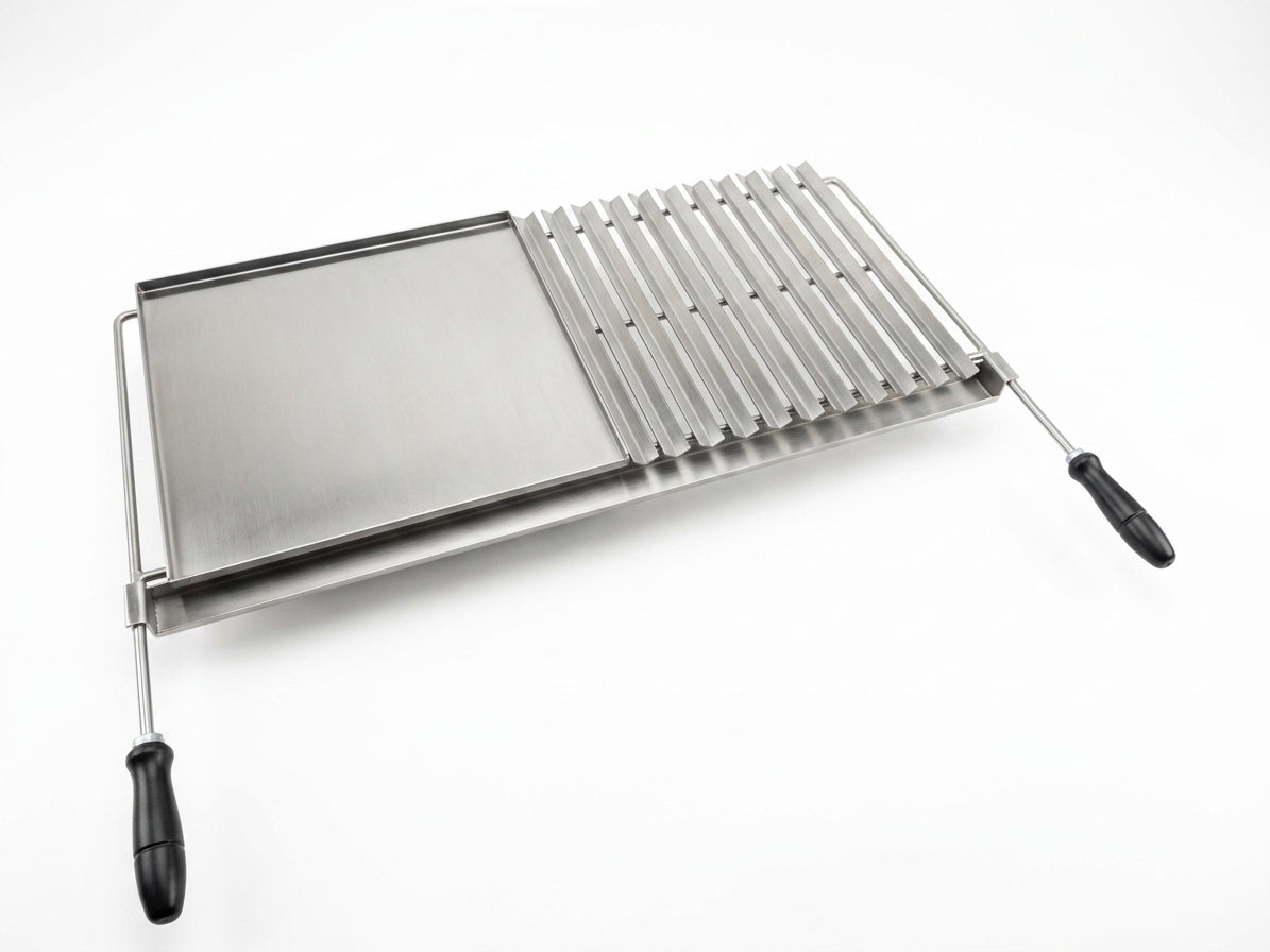 Stainless Steel Plancha Grill – Cooking Plate for Barbecue (60×38 to 100×60 cm)