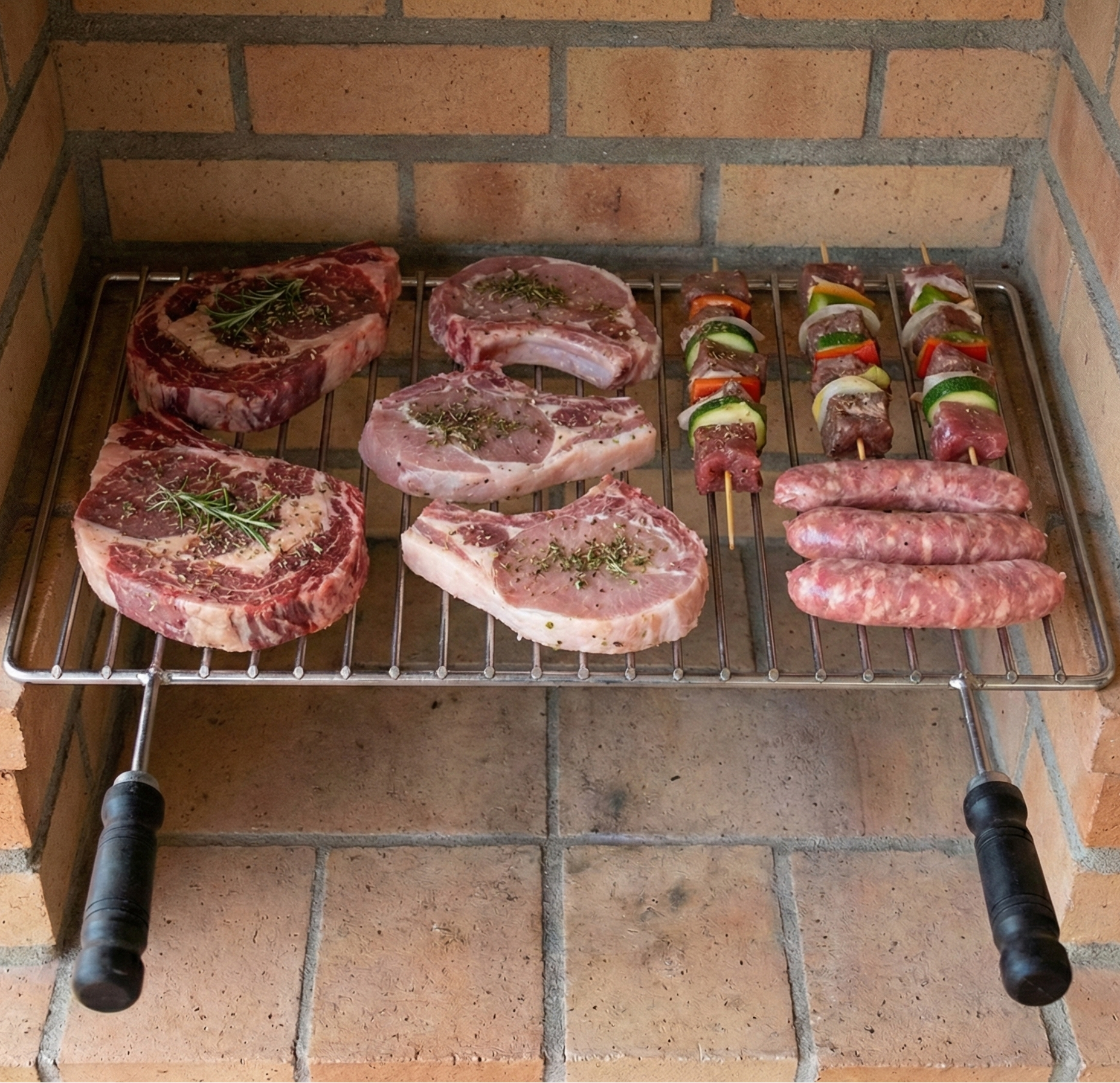 Zusätzlicher Grillrost – Stahl oder Edelstahl (verschiedene Größen)