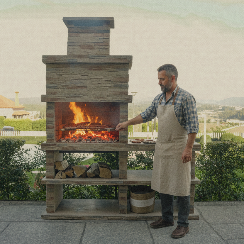 Rocca 461 Grill – Kunststein mit Seitenmodul
