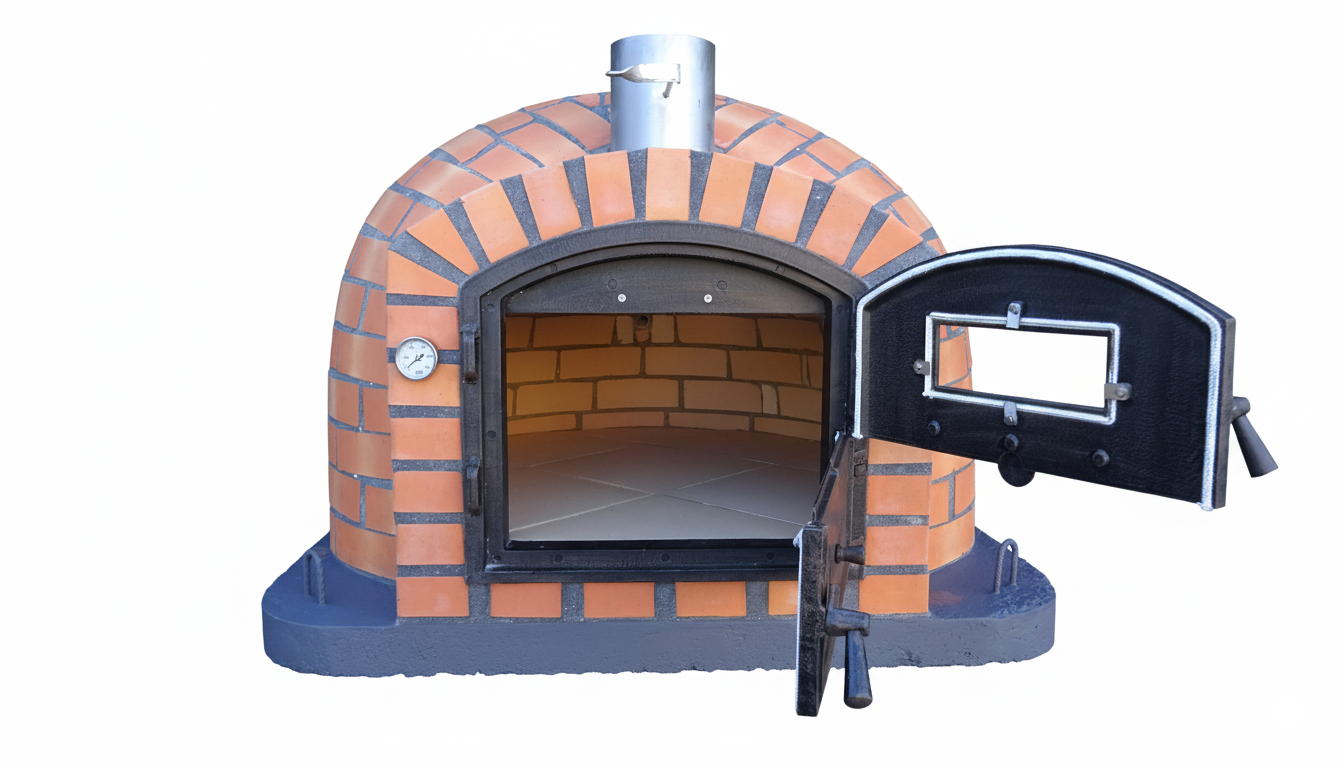 ROTERRA Holzofen – Gemauerter Pizzaofen und Drehspieß