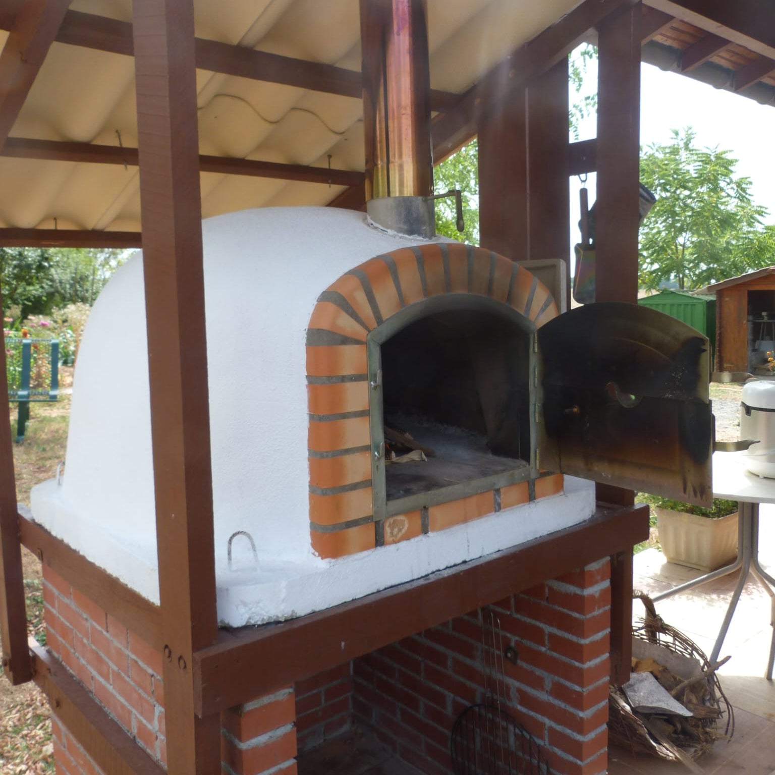 Maestro 120 cm Holzofen – Hochwertiger Pizza- und Drehspießofen