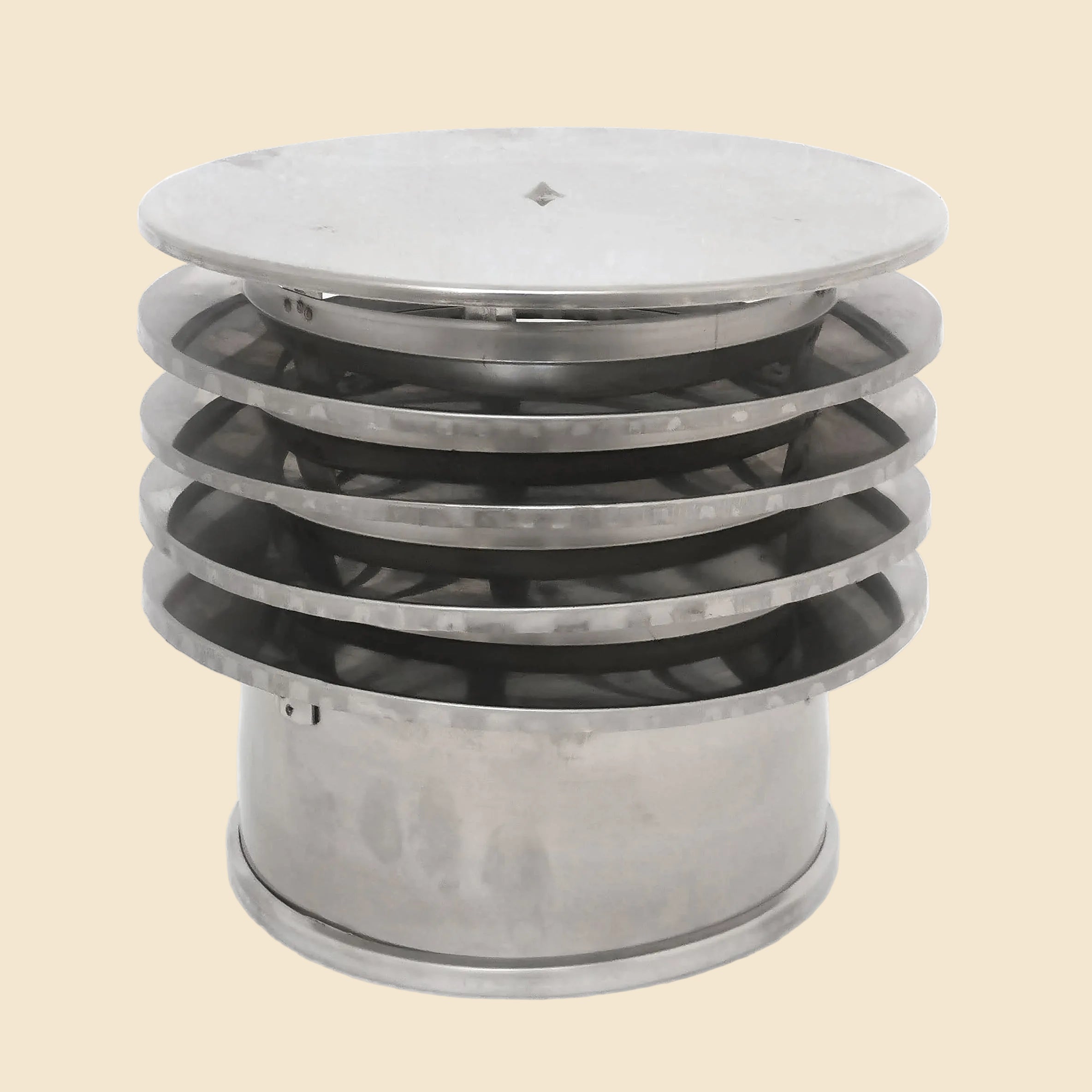 Edelstahl-Schornsteinaufsätze Ø 200 mm – Einfach / Girandole / Saturn