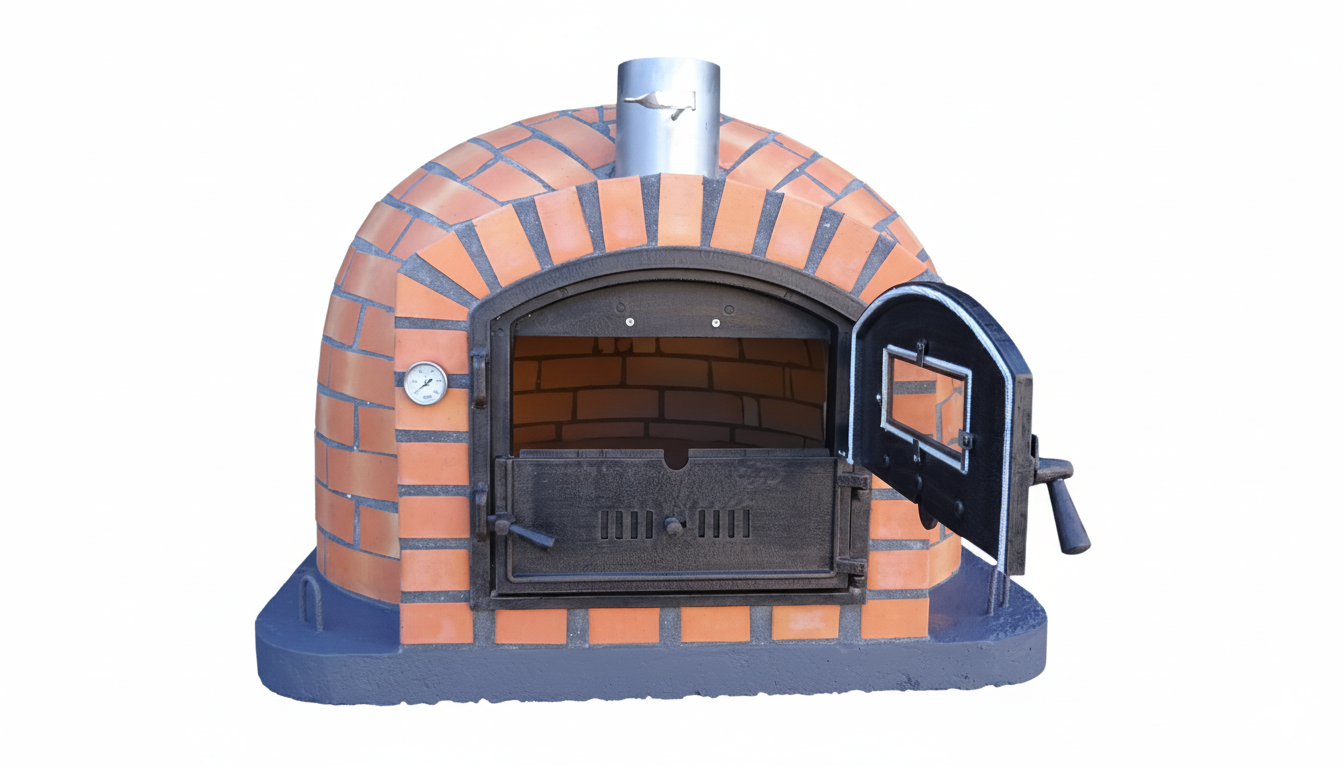 ROTERRA Holzofen – Gemauerter Pizzaofen und Drehspieß