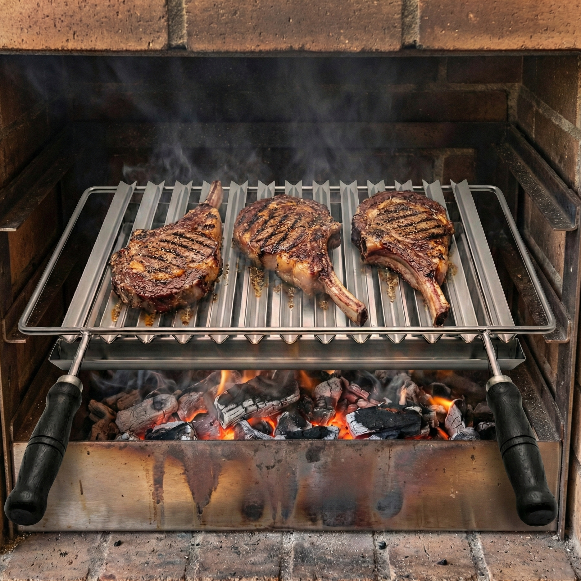 Argentinischer Rost Calabria – Edelstahl (Grillrost 60 oder 70 cm) – nur als Einzelkauf möglich
