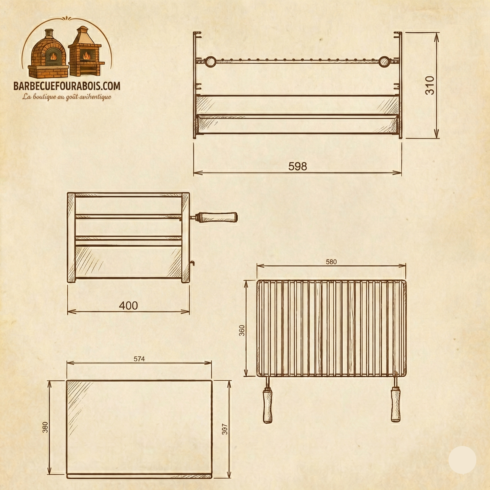 Edelstahl-Grillaufsatz – 60x40 / 70x40 / 80x40 – Kostenloser Versand 🔥