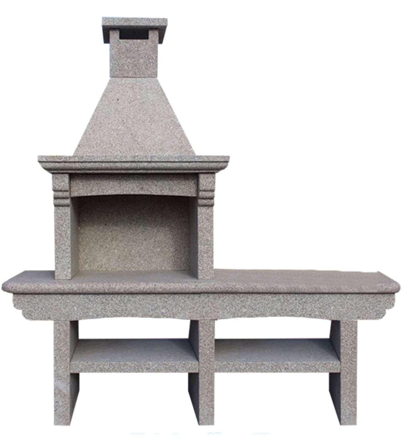 Granito 10 – Outdoor-Küche aus Granit mit Spülbecken und 70 cm Grill