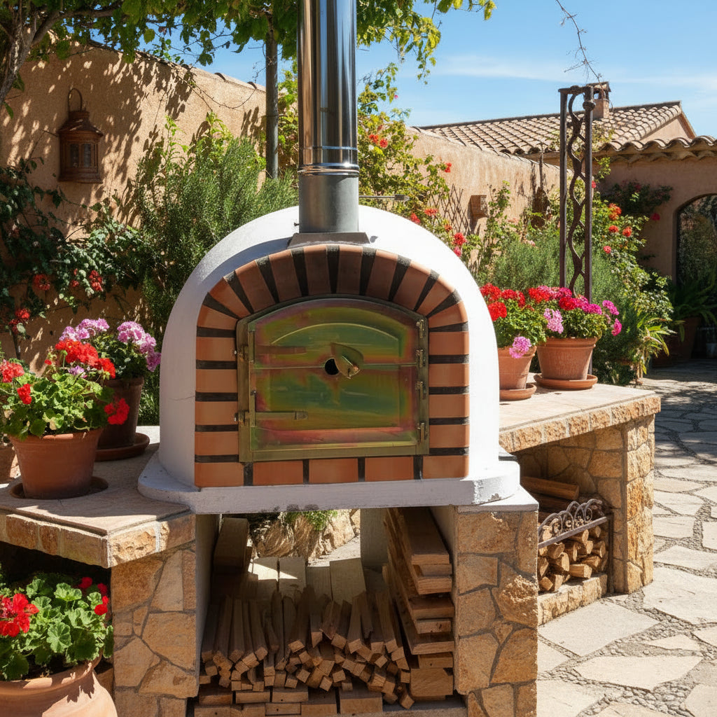 Maestro 90 cm Holzofen – Traditioneller Pizza- und Drehspießofen