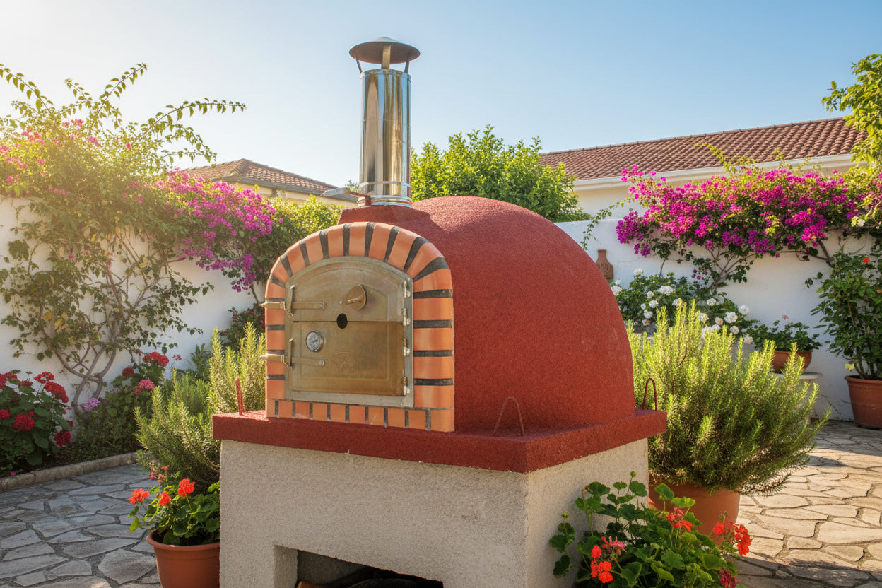 Maestro 90 cm Holzofen – Traditioneller Pizza- und Drehspießofen