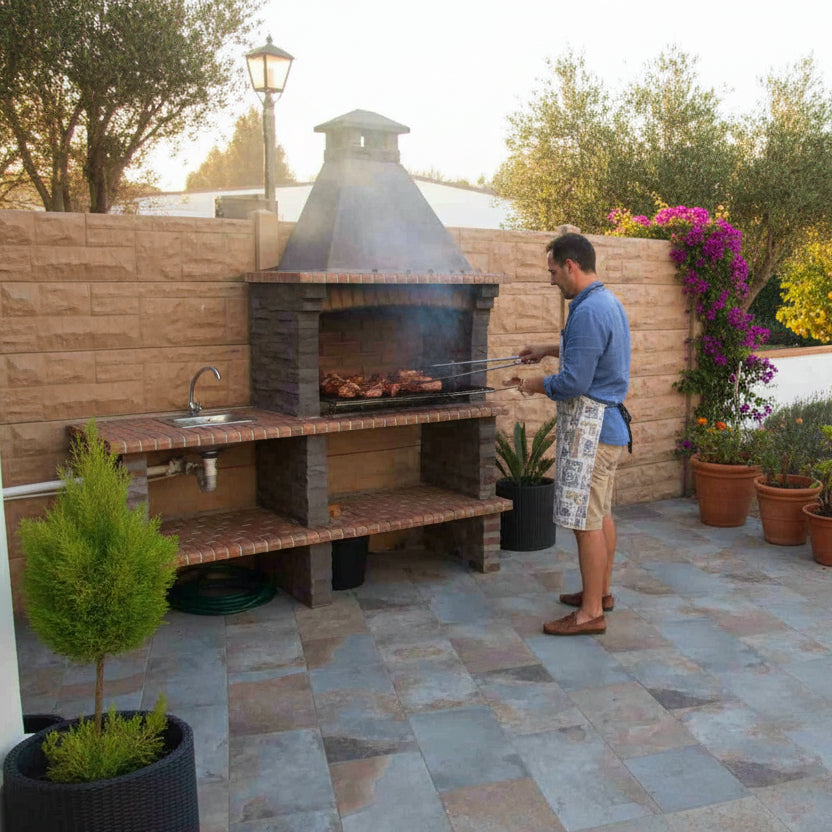 Stein-Grill Rivieira XL 422 – Mit Modul & Edelstahlspüle