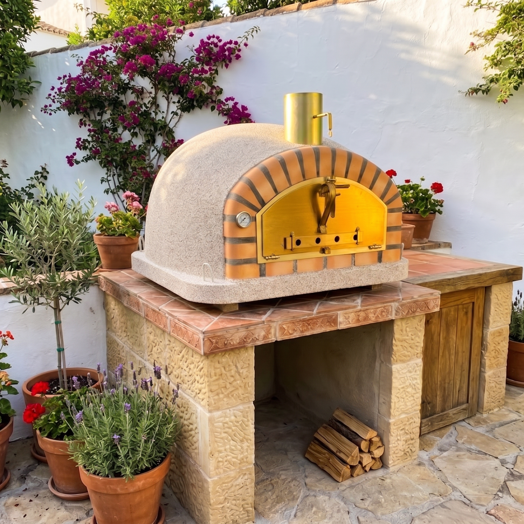 Vesuvio 90 cm Holzofen – Traditioneller Pizzaofen