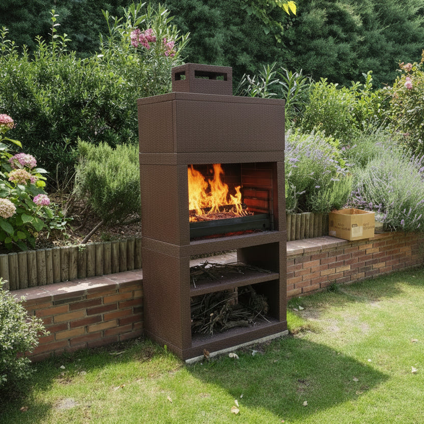 Linie 25 – Moderner Design-Grill (4 Farben) inklusive 80 cm Edelstahlrost