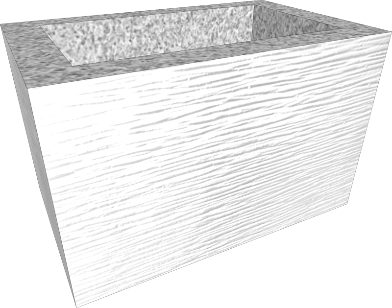 Schornsteinaufsatz Linea (Kunststein) – 4 Farben – Palettenversand
