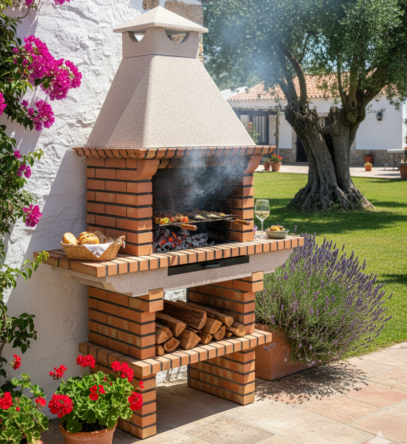 TerraCotto Backstein-Grill 108 – Traditionelles Premium-Modell