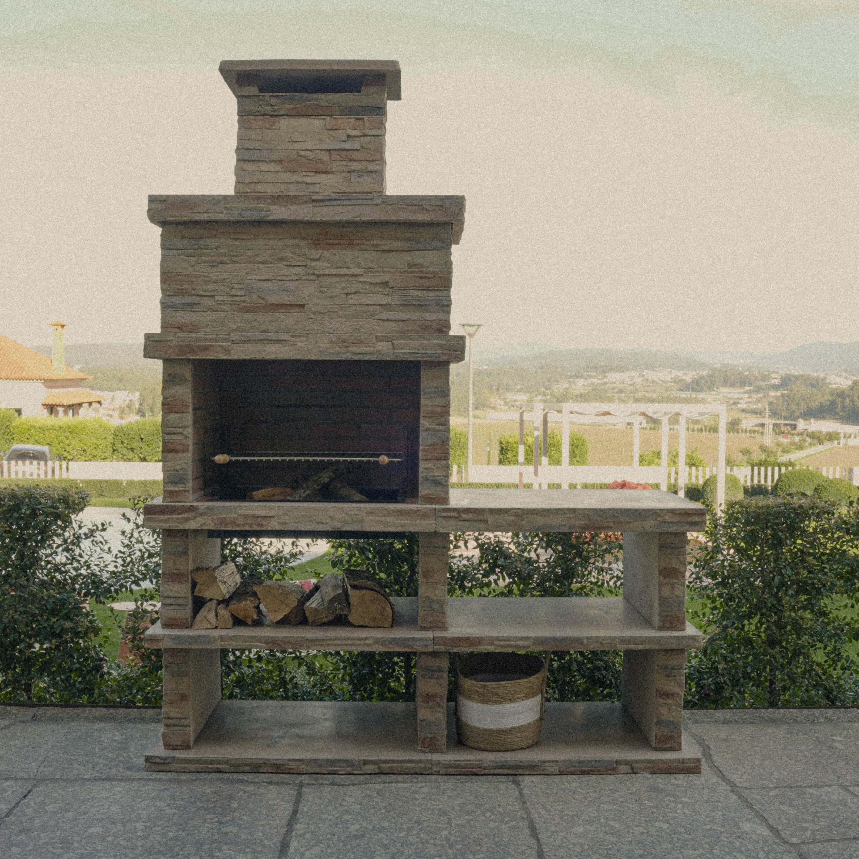 Rocca 461 Grill – Kunststein mit Seitenmodul