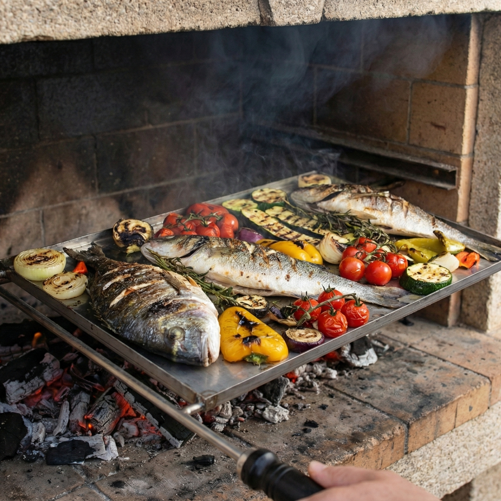 Plancha-Grill aus Edelstahl – Grillplatte für Barbecues (60×38 bis 100×60 cm)