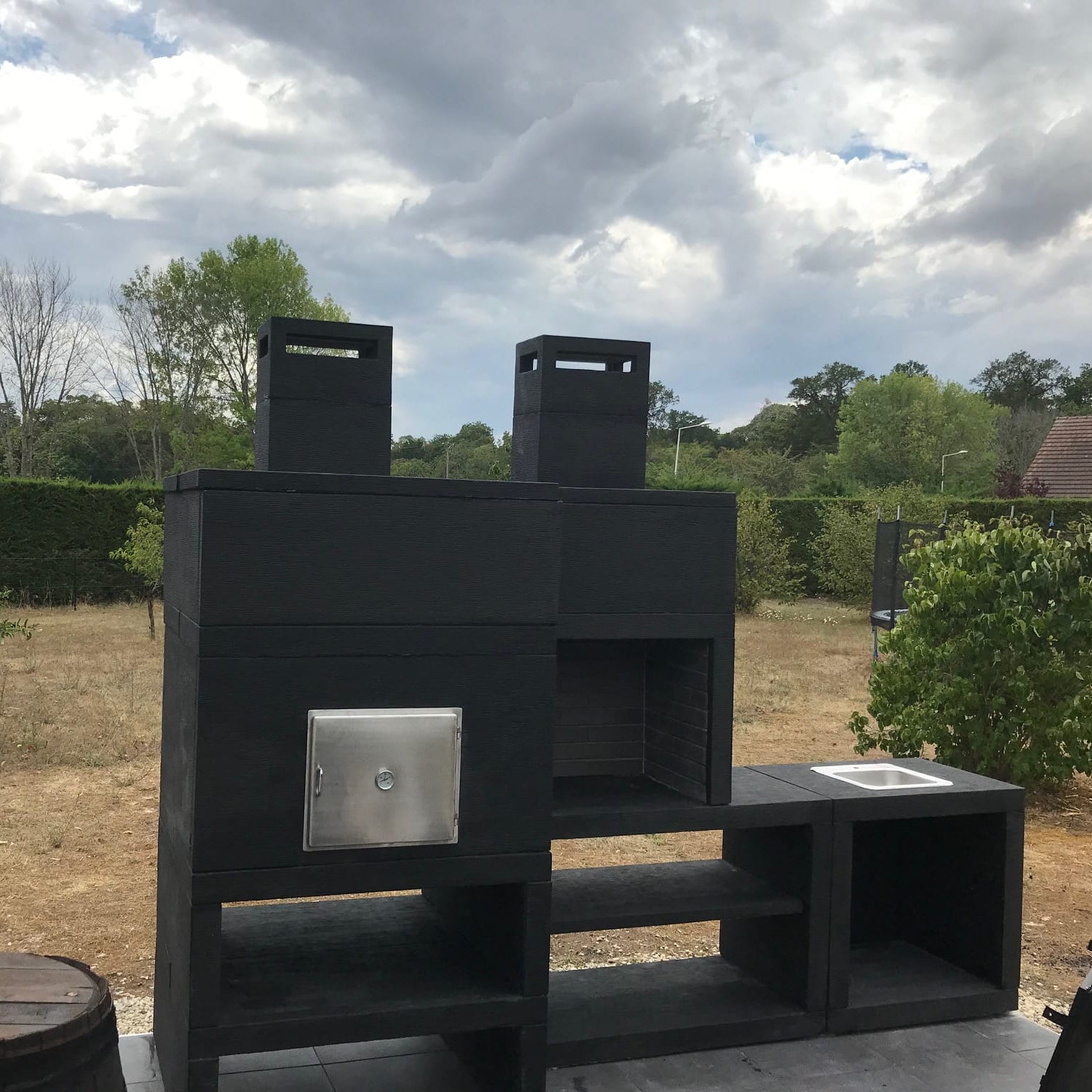 Linie 30F – Modulare Außenküche mit 80 cm Backofen, 60 cm Grill & Spülmodul (optional)