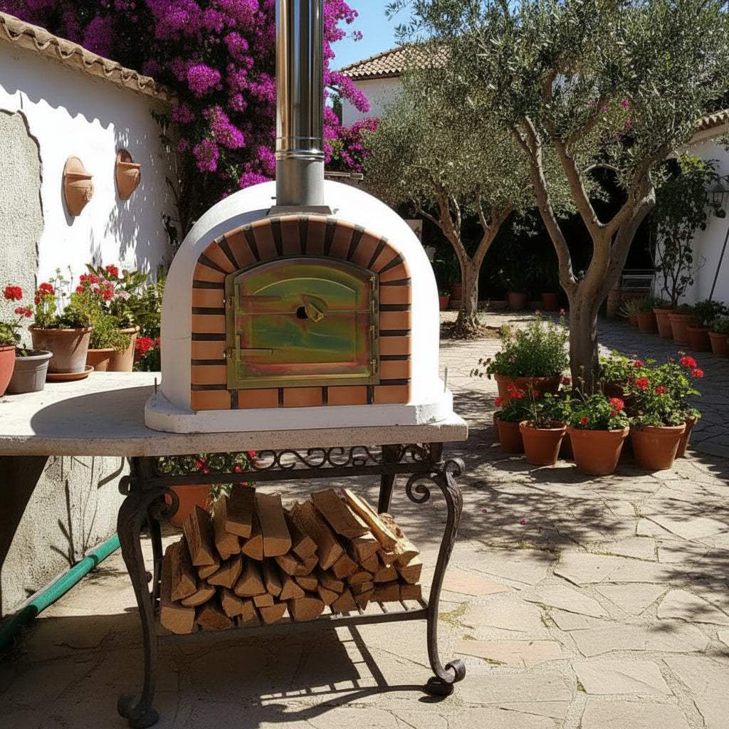 Maestro 120 cm Holzofen – Hochwertiger Pizza- und Drehspießofen