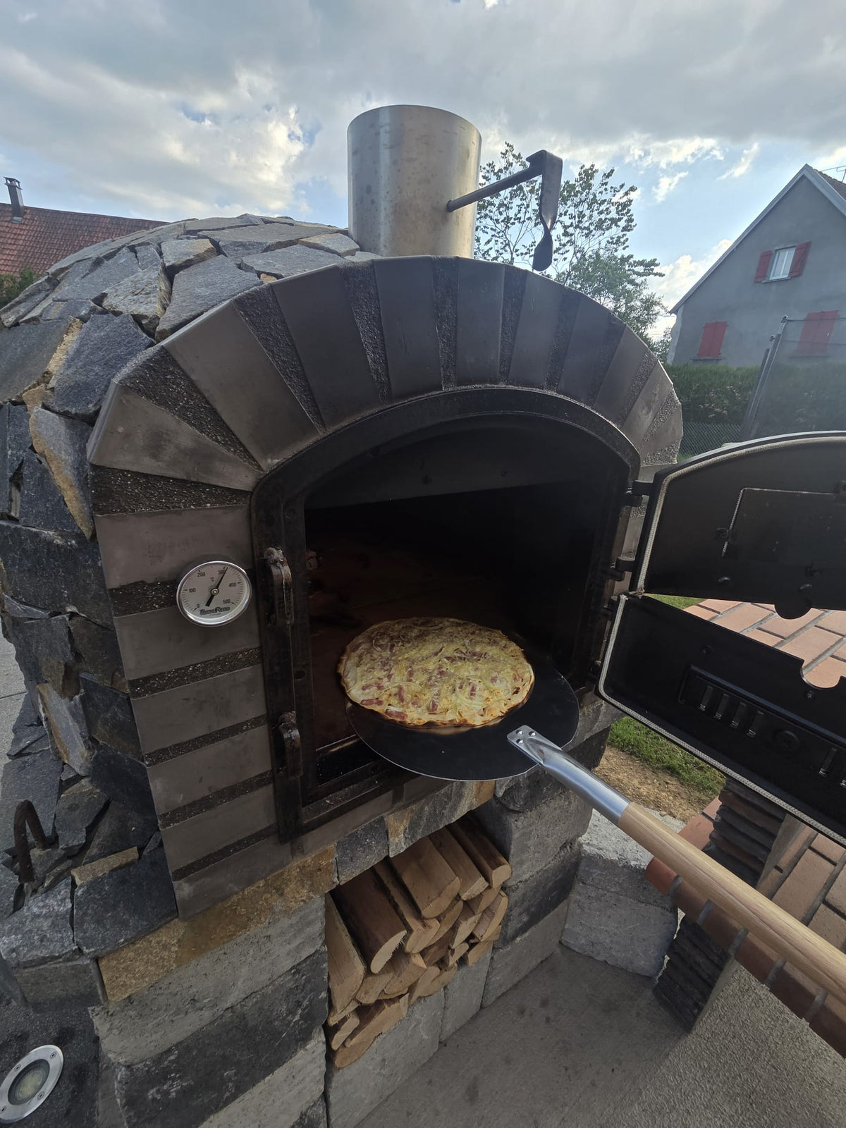 PIETRANO Wood Oven 100 cm – Brick & Natural Stone