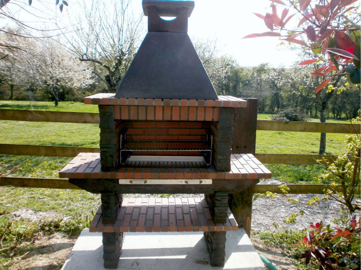 Basalto 280 Grill mit Kunststein – 80 cm Grillrost, Seitenablagen