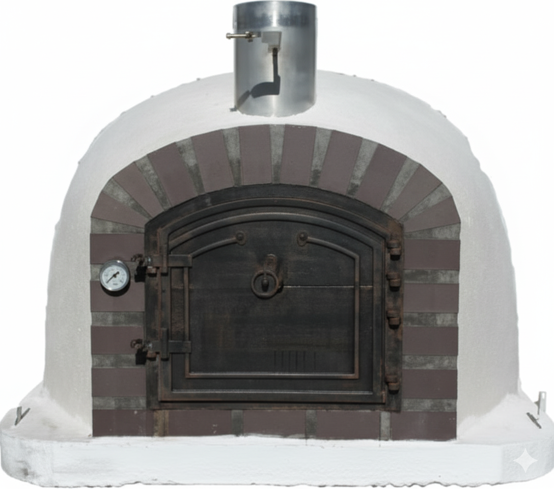 BRACIARO 90 cm Holzofen – Pizzaofen &amp; Drehspieß