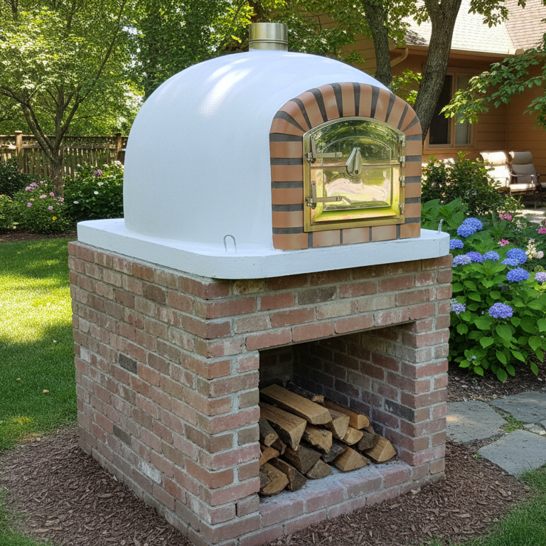 Maestro 90 cm Holzofen – Traditioneller Pizza- und Drehspießofen