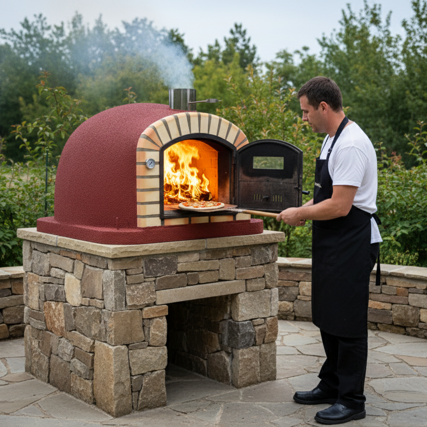 Maestro 110 cm Holzofen – Professioneller Pizza- und Brotbackofen