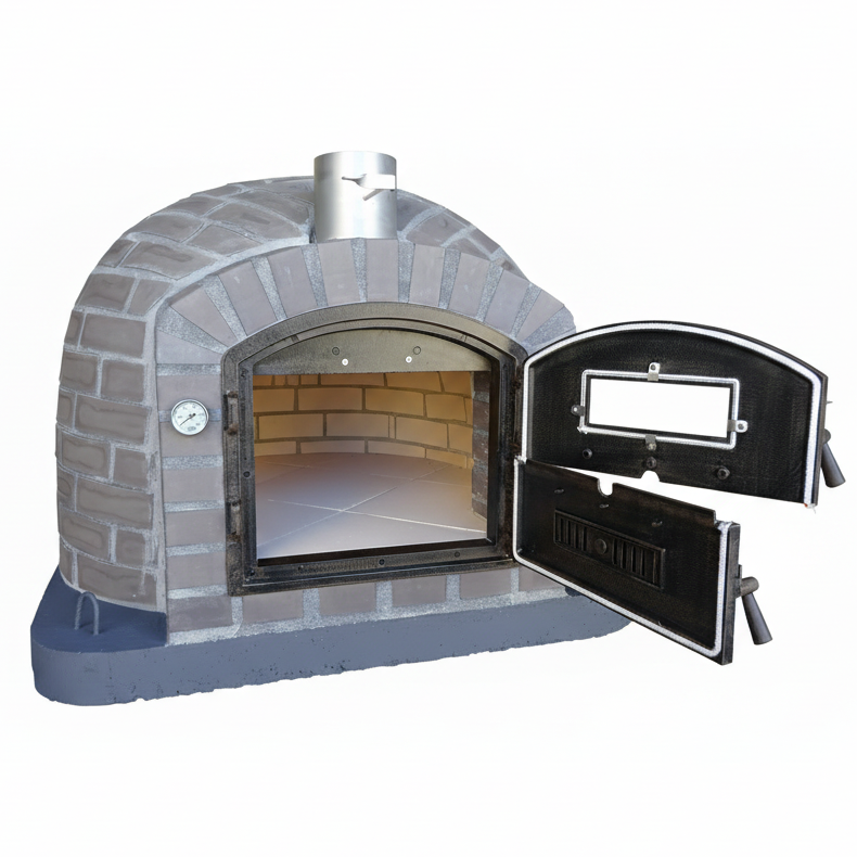 ROTERRA Holzofen – Gemauerter Pizzaofen und Drehspieß