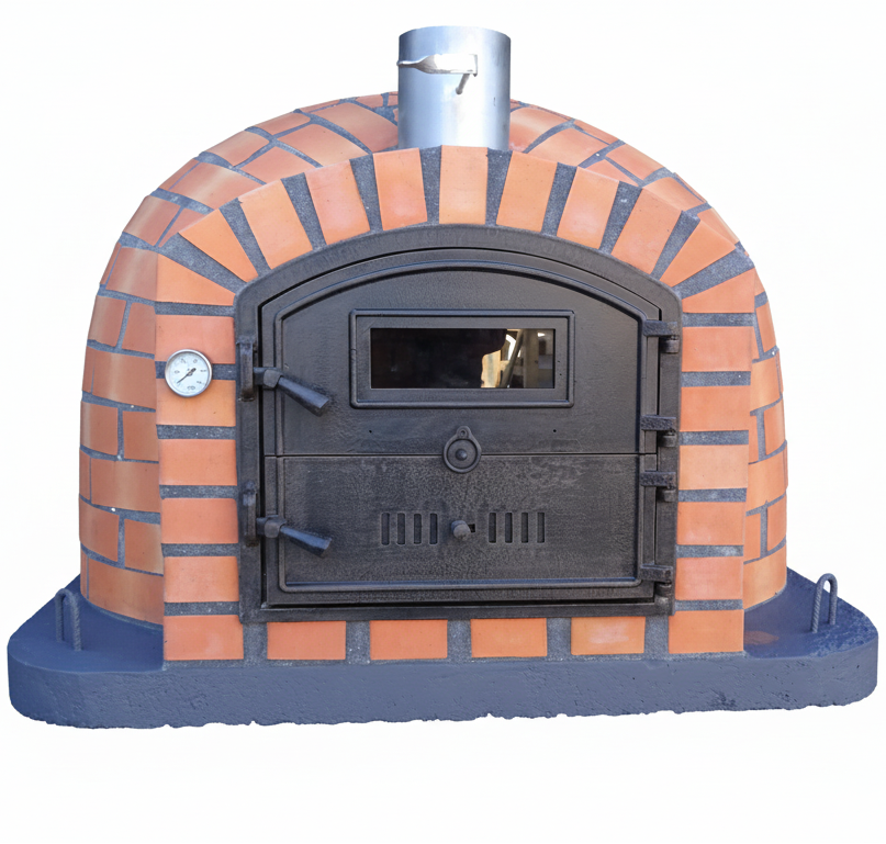 ROTERRA Holzofen – Gemauerter Pizzaofen und Drehspieß