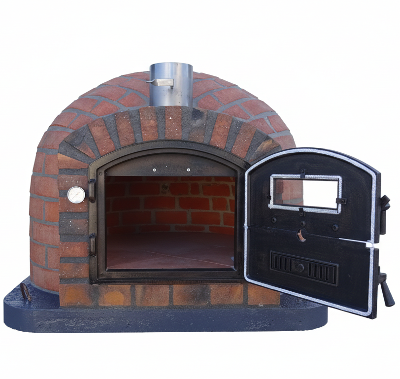 ROTERRA Holzofen – Gemauerter Pizzaofen und Drehspieß