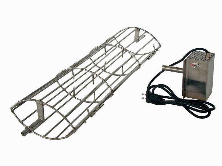 Spanferkel-Grillrost Edelstahl + Elektromotor (für Terracotto/Rustika/Nexa/Inoxa Grills)