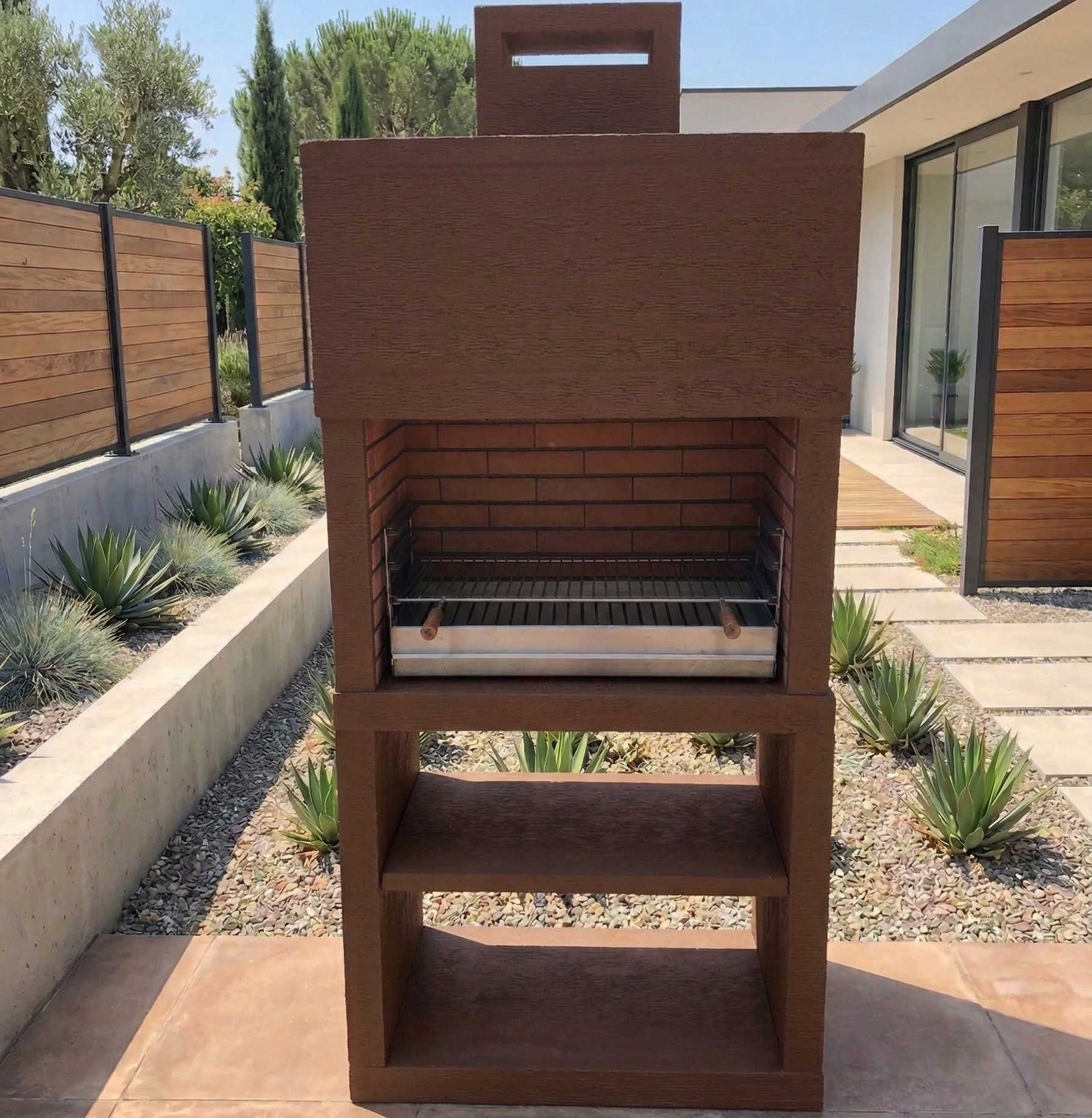 Linie 25 – Moderner Design-Grill (4 Farben) inklusive 80 cm Edelstahlrost