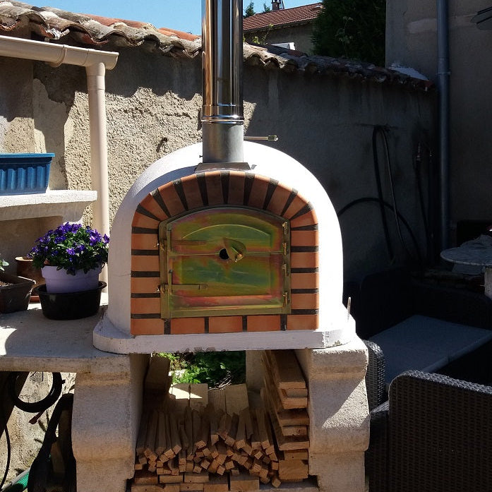 Maestro 90 cm Holzofen – Traditioneller Pizza- und Drehspießofen
