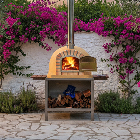 Maestro 120 cm Holzofen – Hochwertiger Pizza- und Drehspießofen
