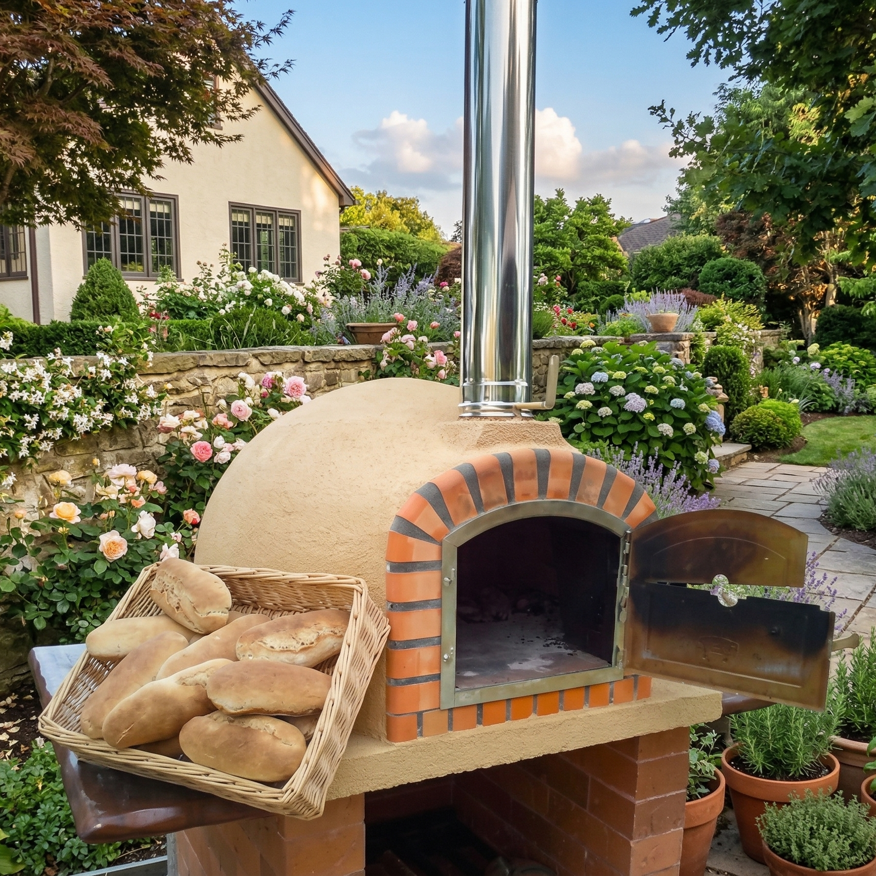 Maestro 110 cm Holzofen – Professioneller Pizza- und Brotbackofen