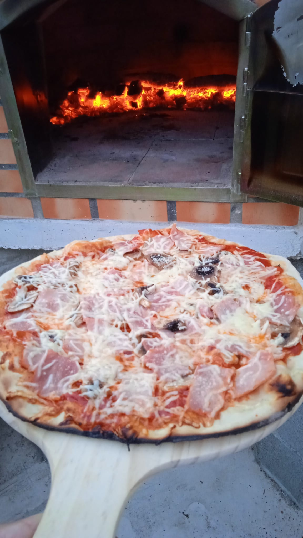Maestro 90 cm Holzofen – Traditioneller Pizza- und Drehspießofen