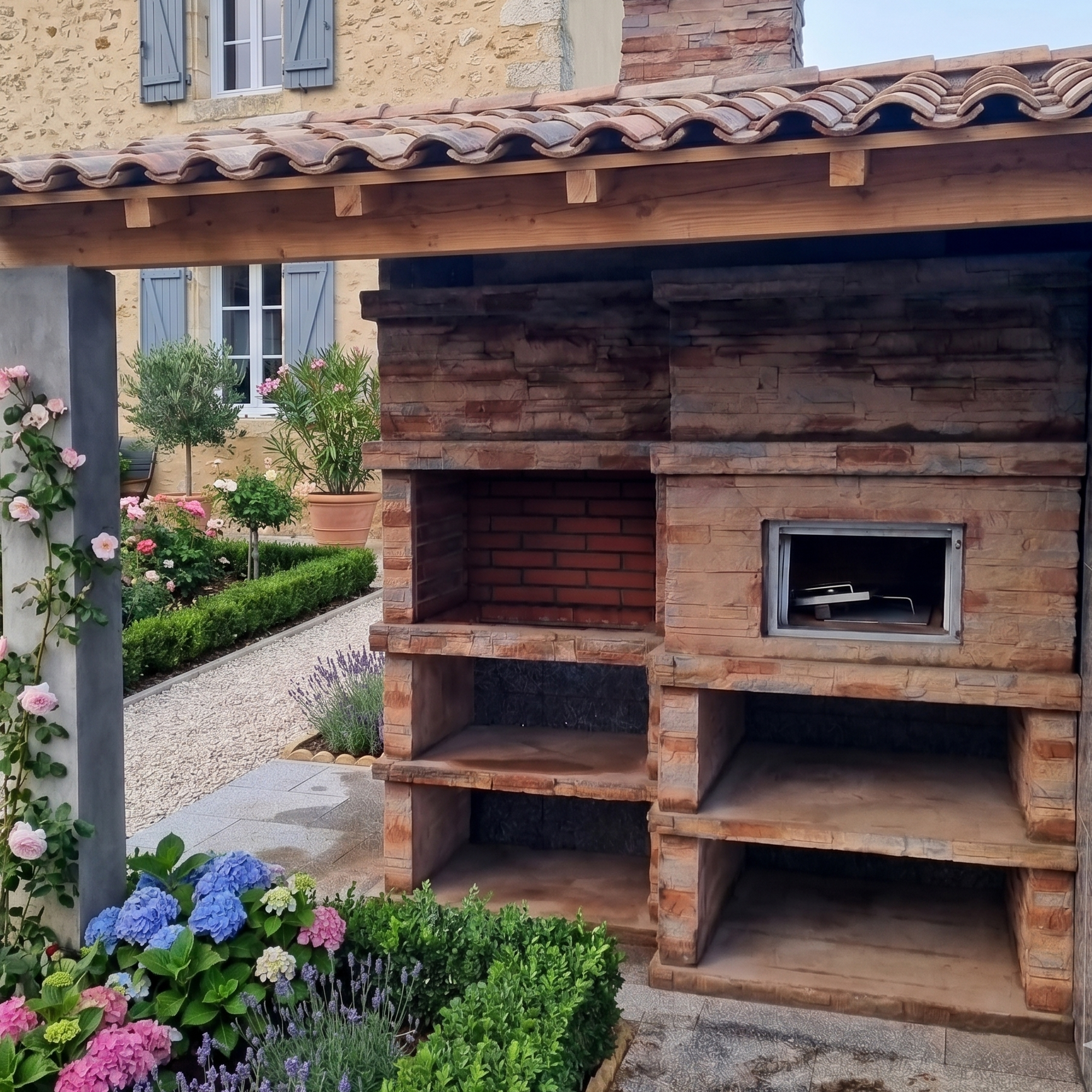Rocca Four 463 – Stein-Grill mit Holzofen