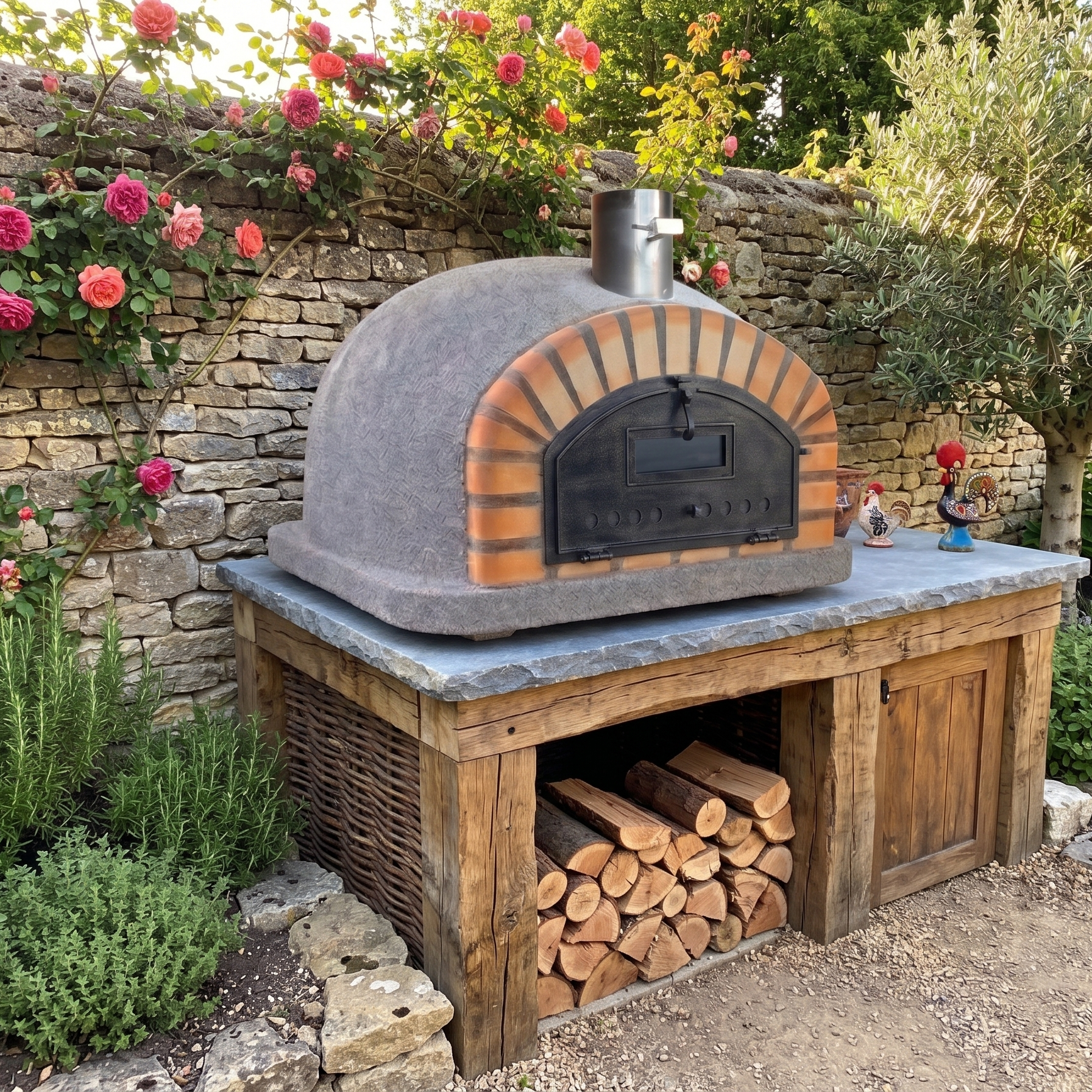 Vesuvio 90 cm Holzofen – Traditioneller Pizzaofen